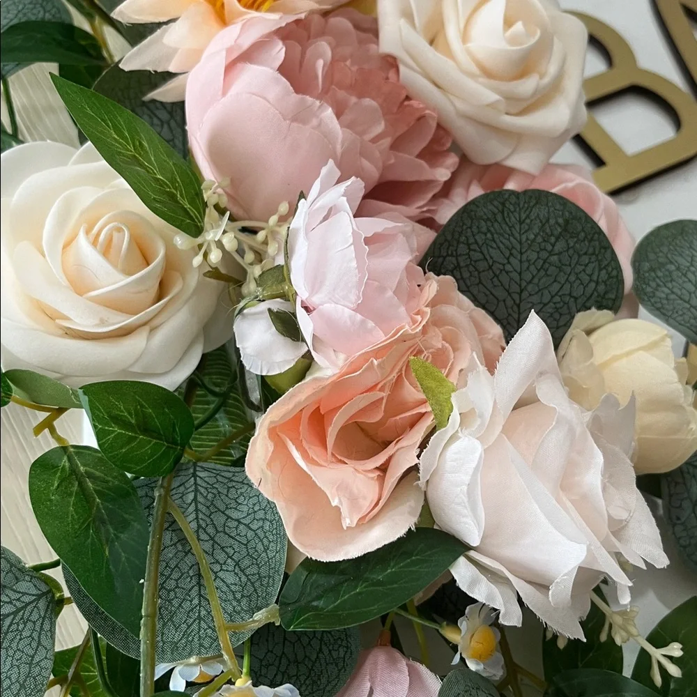 Baby in Bloom Custom Wood Sign with beautiful florals